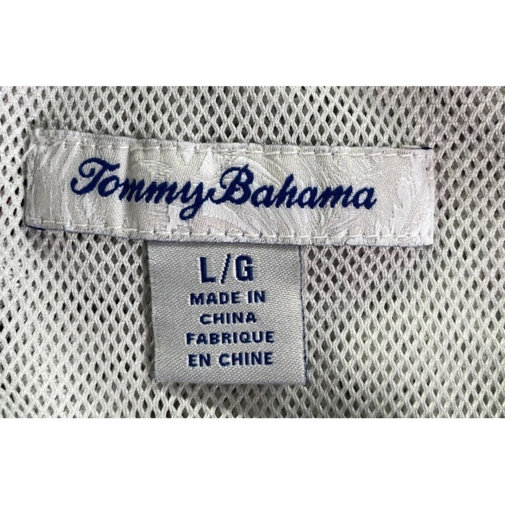 Tommy Bahama Swim Trunks Men's L Tropical Pink Black Lined Swim Surf Beach - Picture 3 of 13